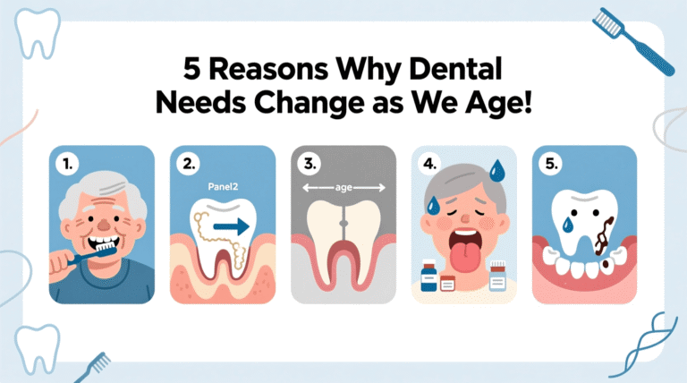 5 Reasons Why Dental Needs Change as We Age!